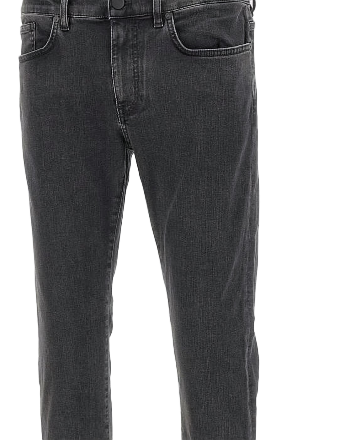 Slim Fit Black Denim Pants