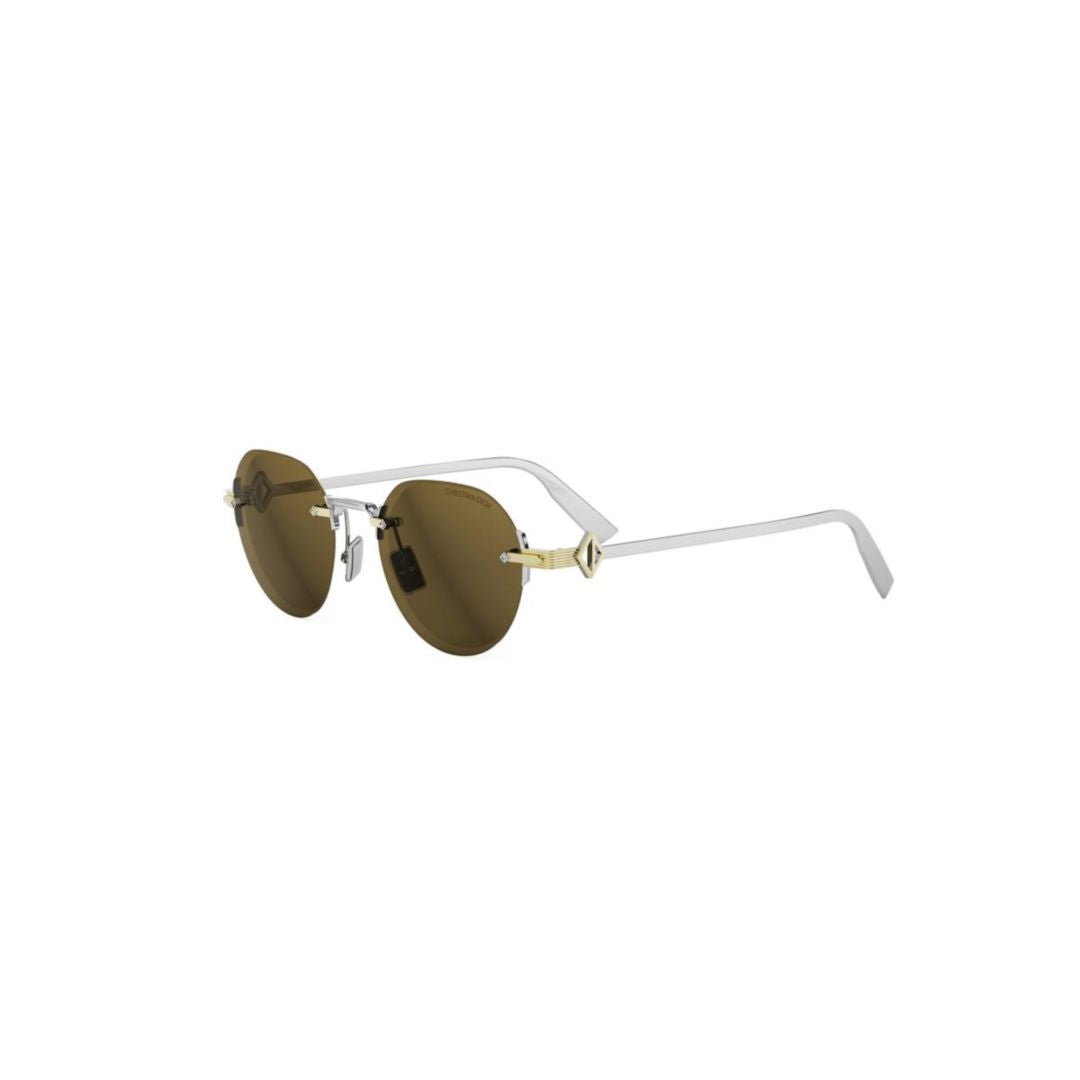 Cd Diamond R5u Rimless Round Sunglasses