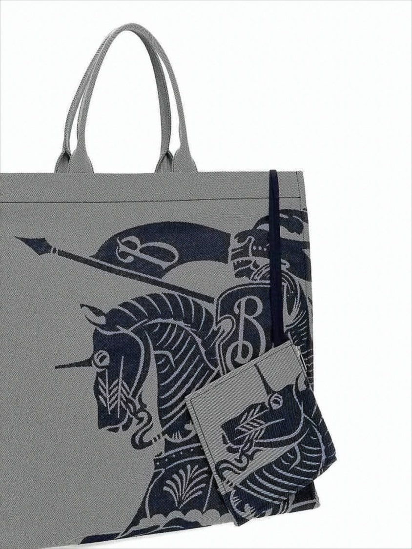 Structured Grey Tote Bag