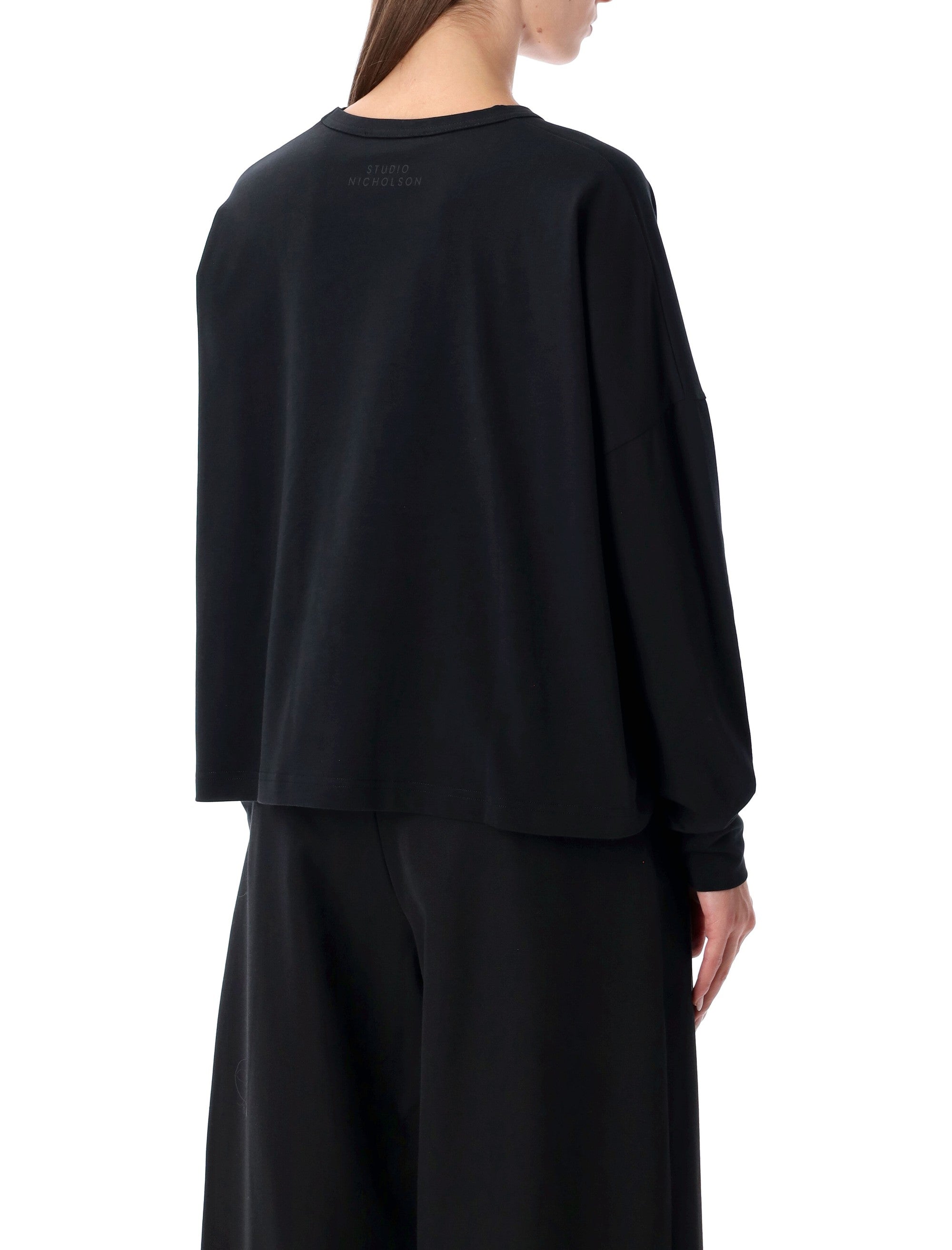 Loop Cotton Jersey Long Sleeve T-Shirt