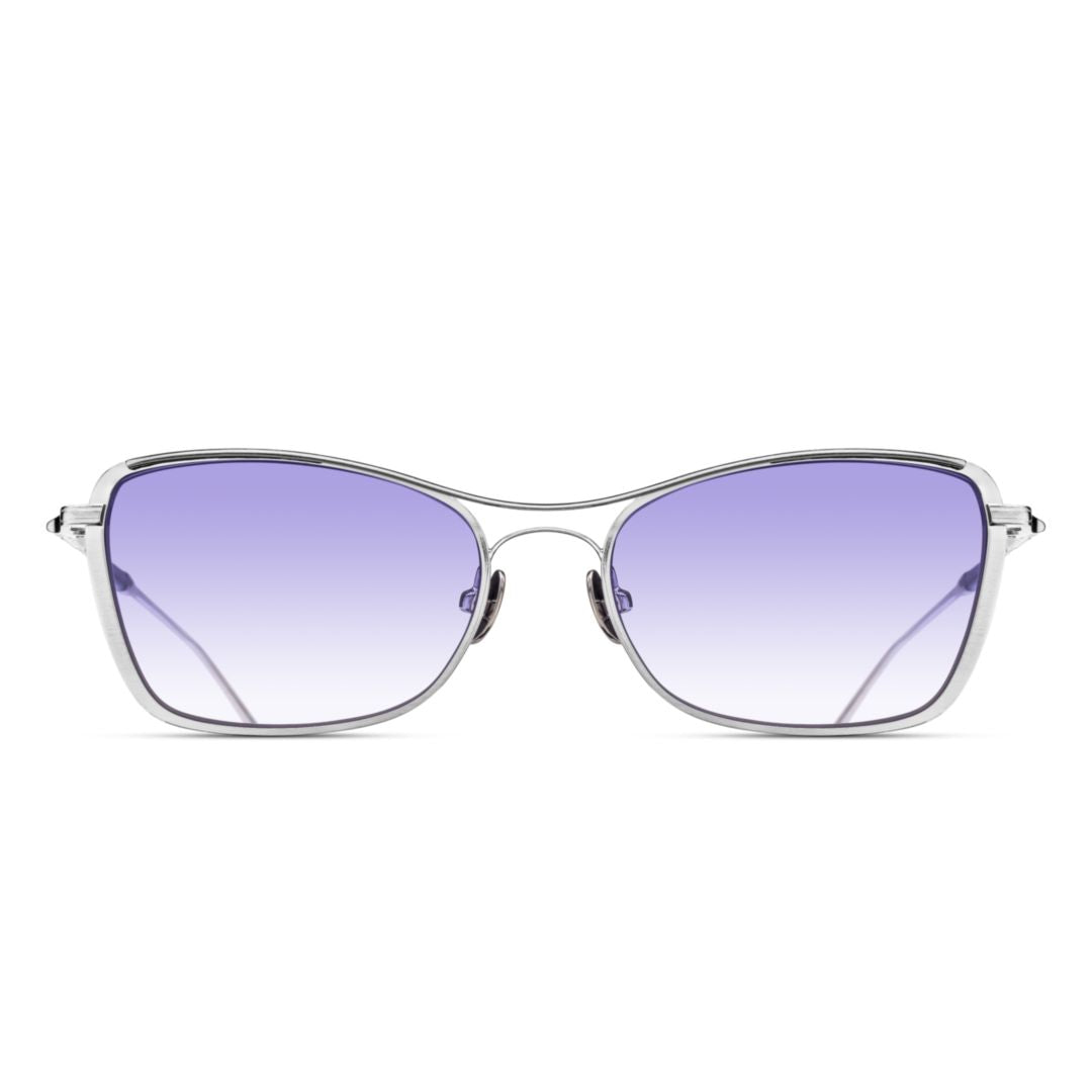 M3147.Sg Rectangular Silver Sunglasses with Gradient Lenses