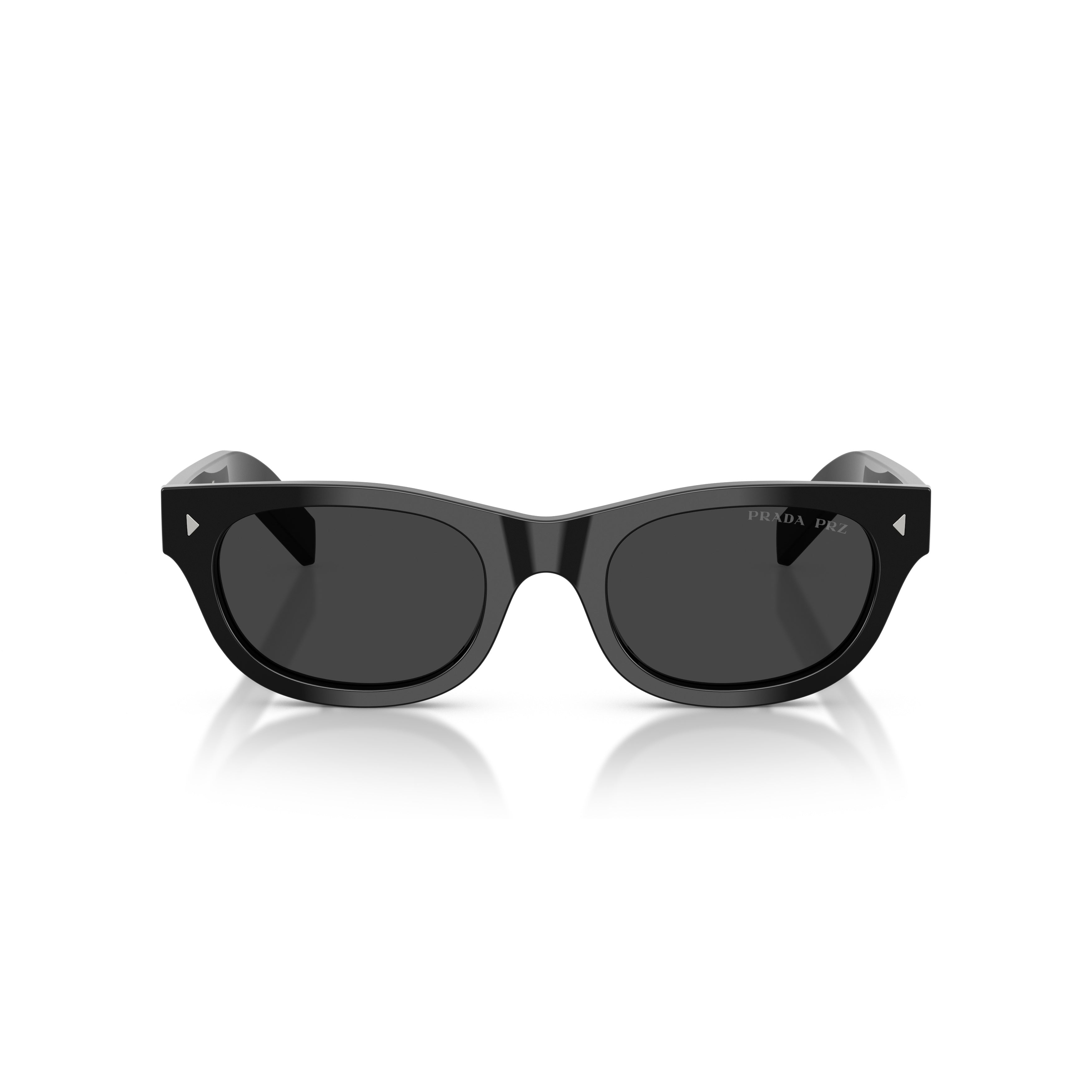 0pr C09s Rectangular Black Acetate Sunglasses