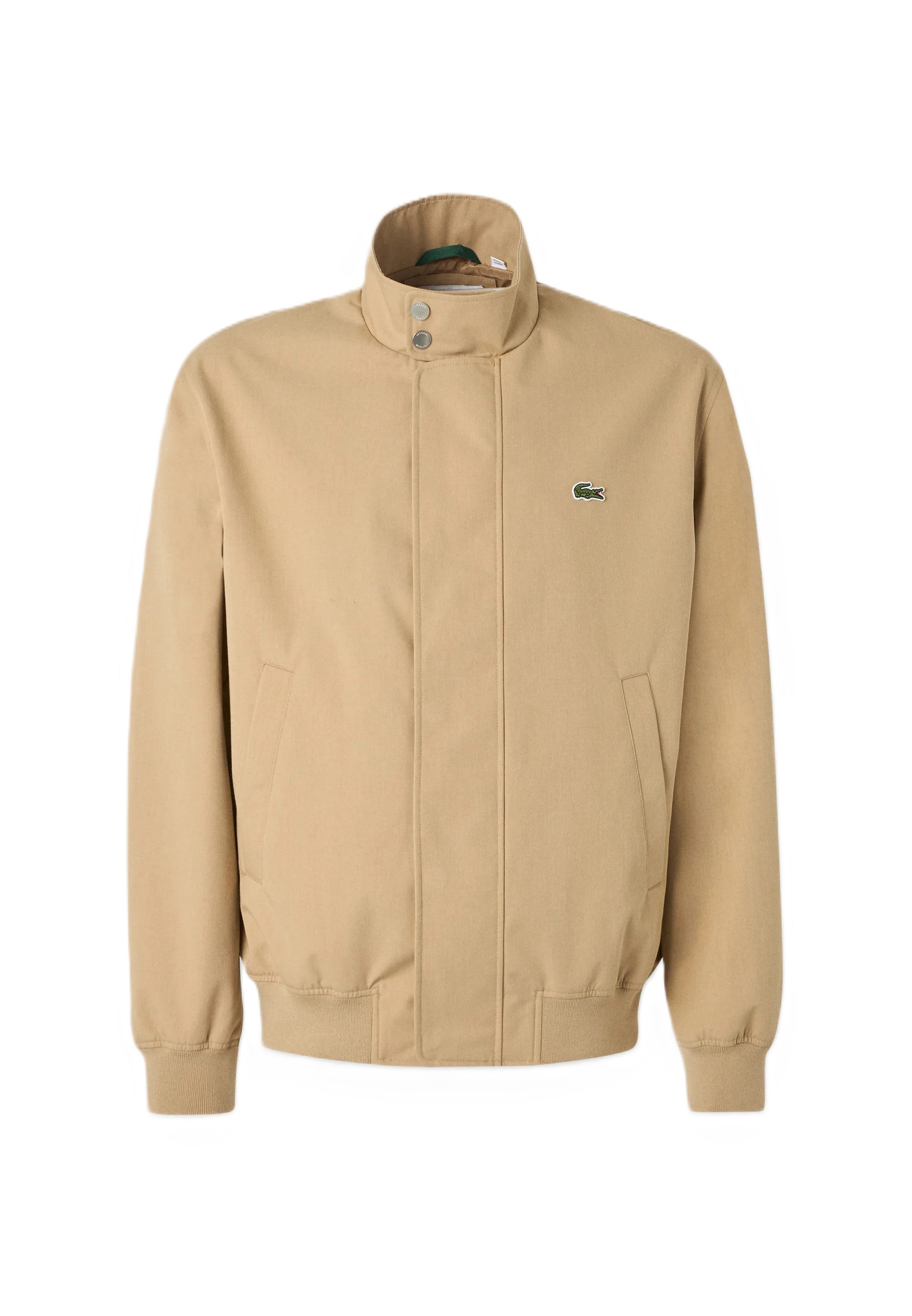 Beige Harrington Twill Waterproof Jacket