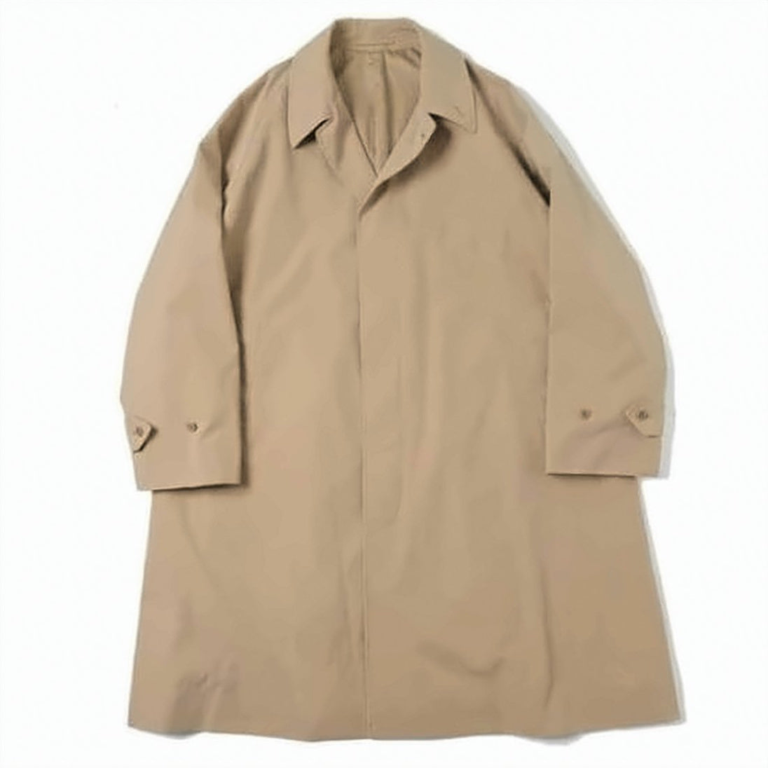 Minimalist Long Coat with Concealed Button Placket