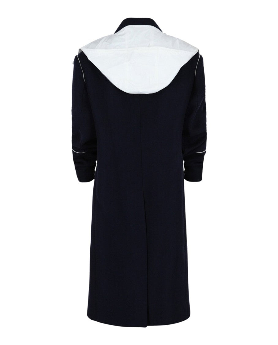 Single-Breasted Hooded Coat