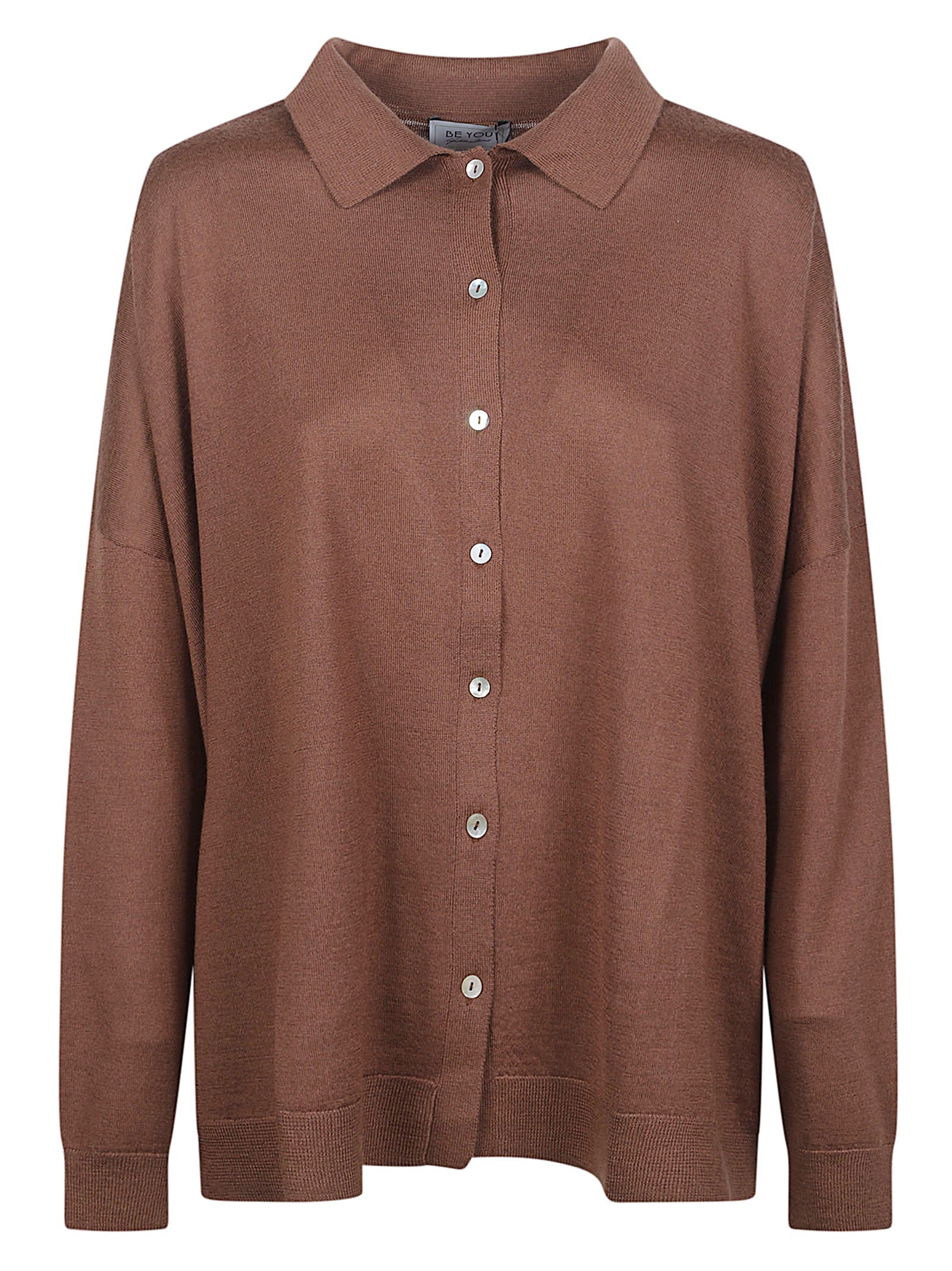 Brown Button-Up Shirt