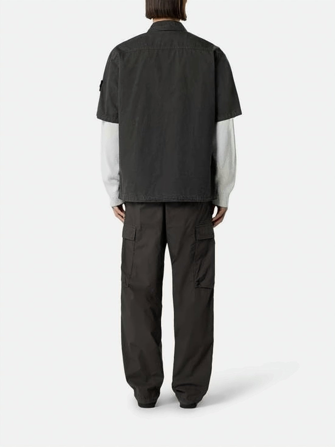 Boxy Black Short-Sleeve Shirt