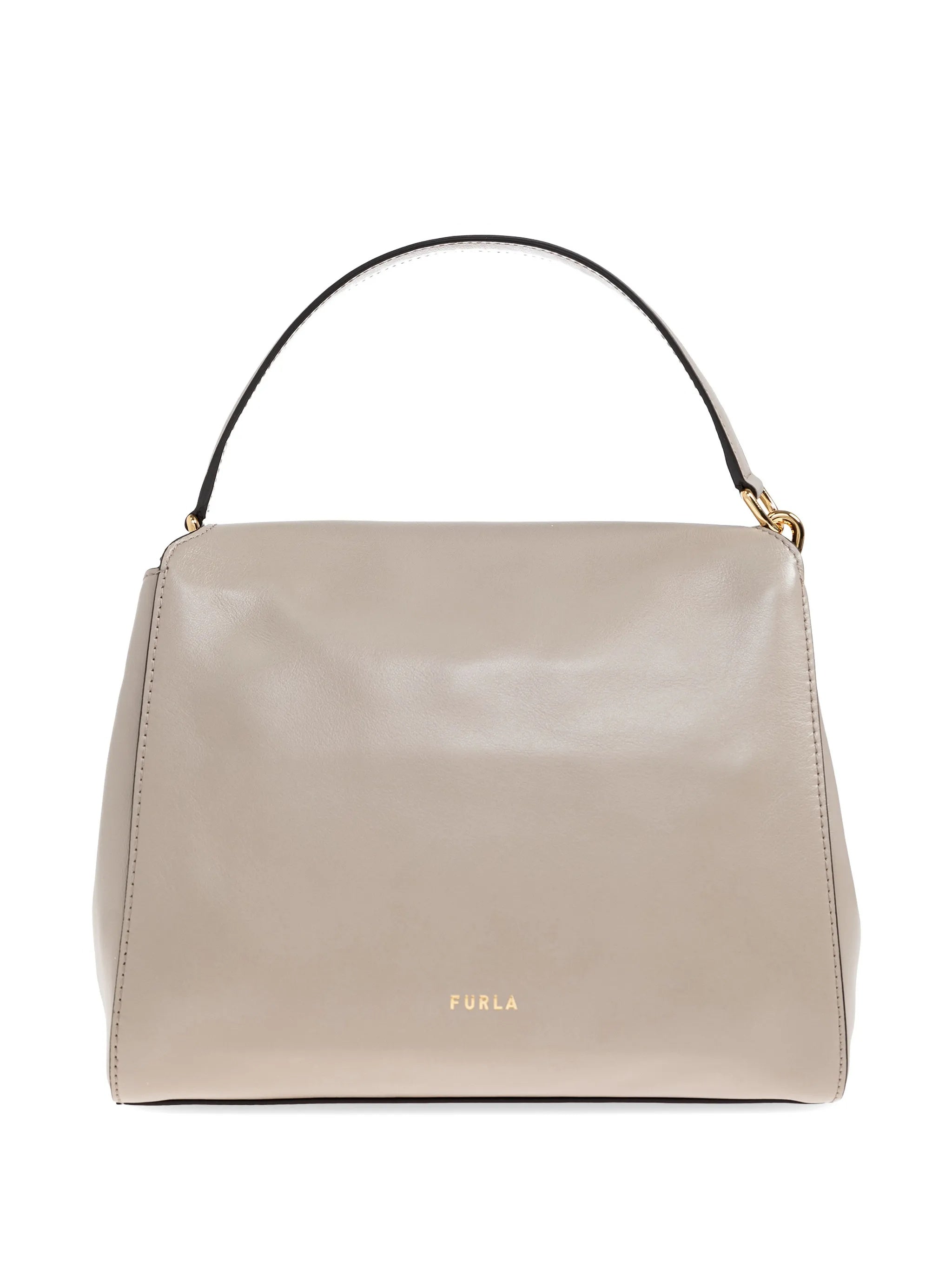 Domus S Structured Smooth Leather Handbag