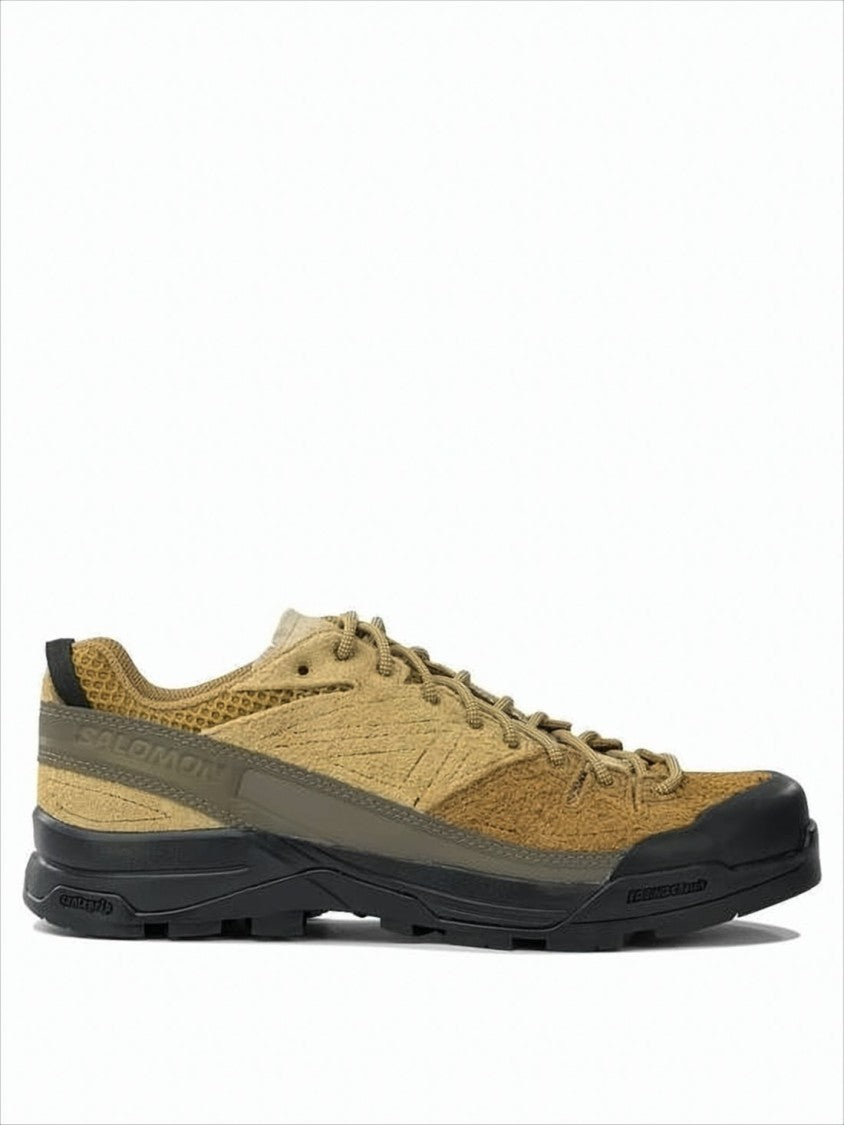 Textured Tan and Brown Sneakers