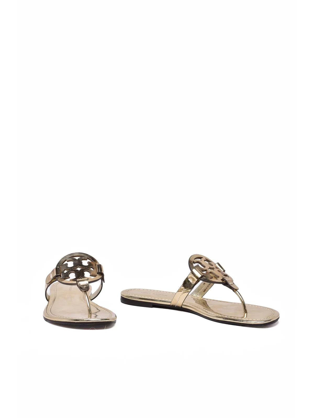 Gold Rubber Flip-Flop Sandal