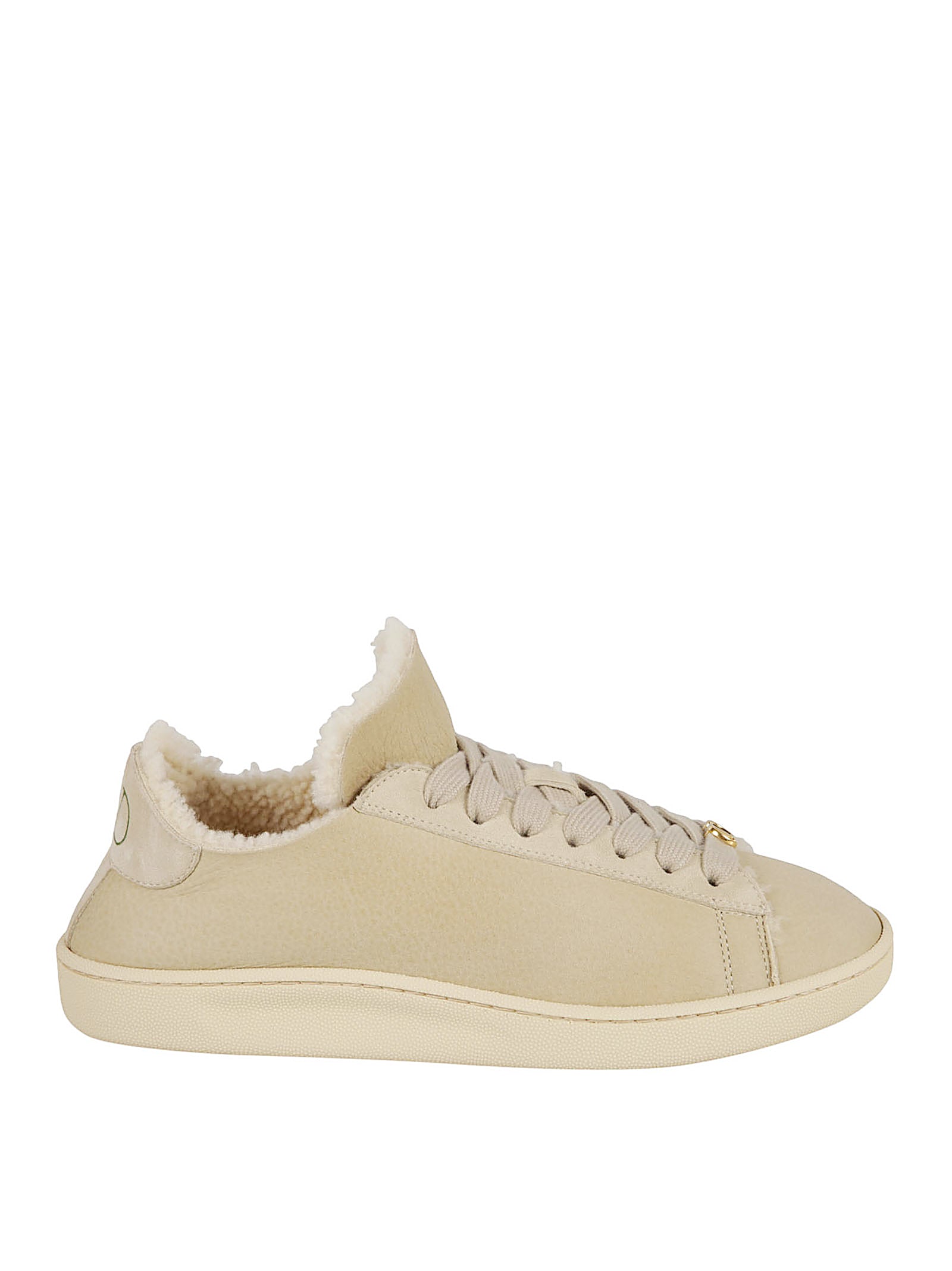 Low-Top Sneakers With Plush Shearling