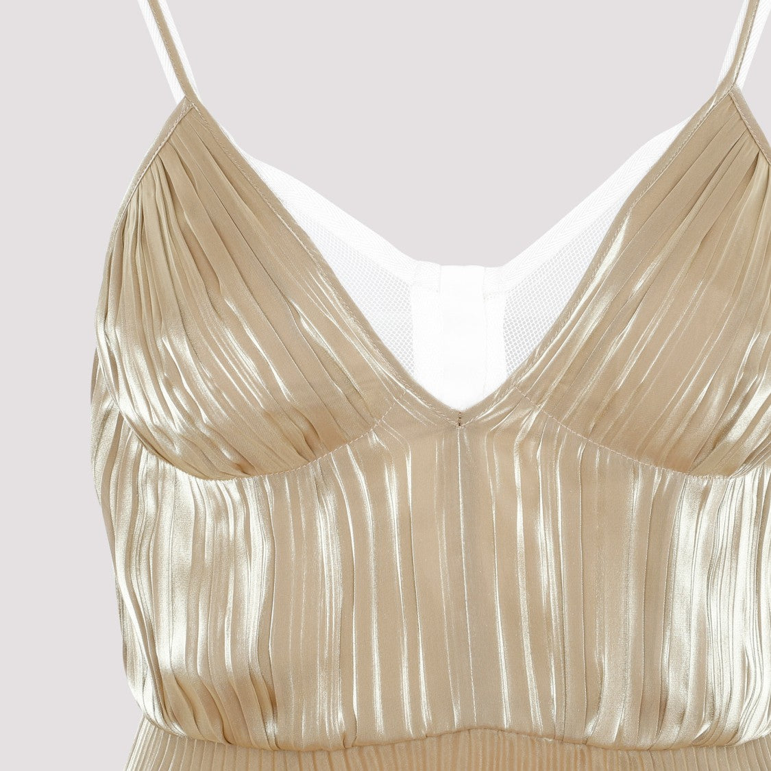 Metallic Yellow Dress