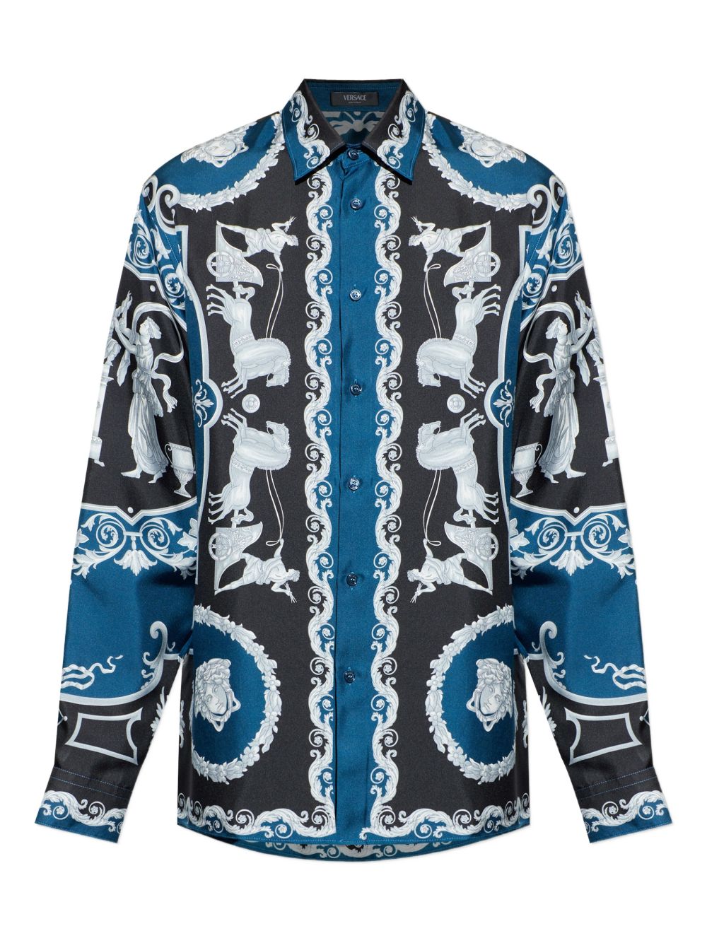 Baroque-Inspired Silk and Nylon Shirt