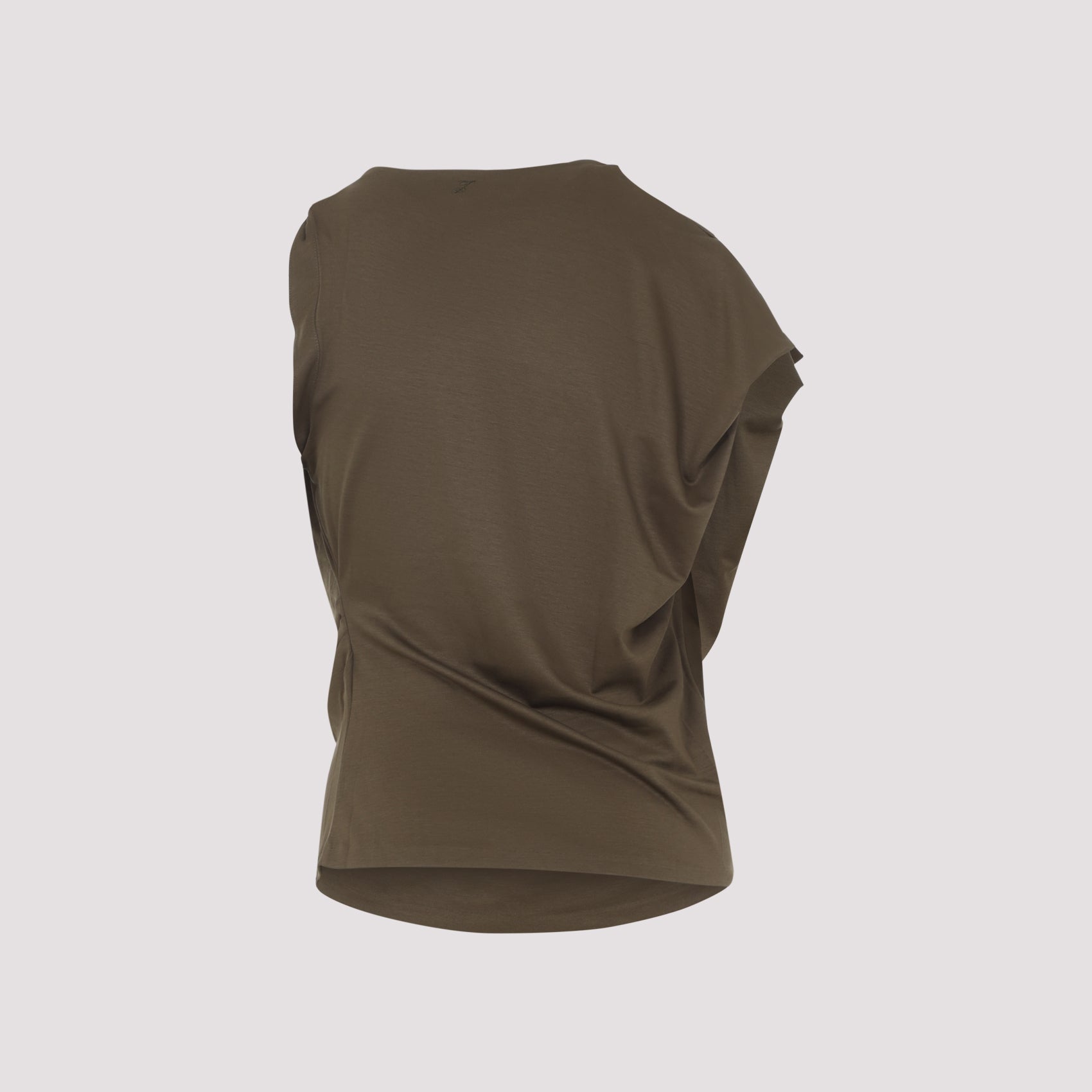 Asymmetrical Draped Tank Top