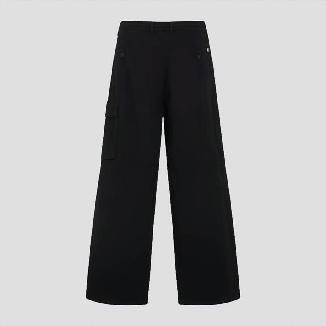 Straight-Leg Pants with Flap Pocket