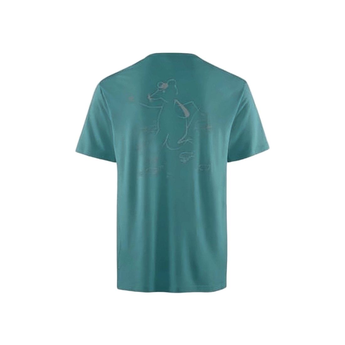 Relaxed Fit Teal T-Shirt With Subtle Logo