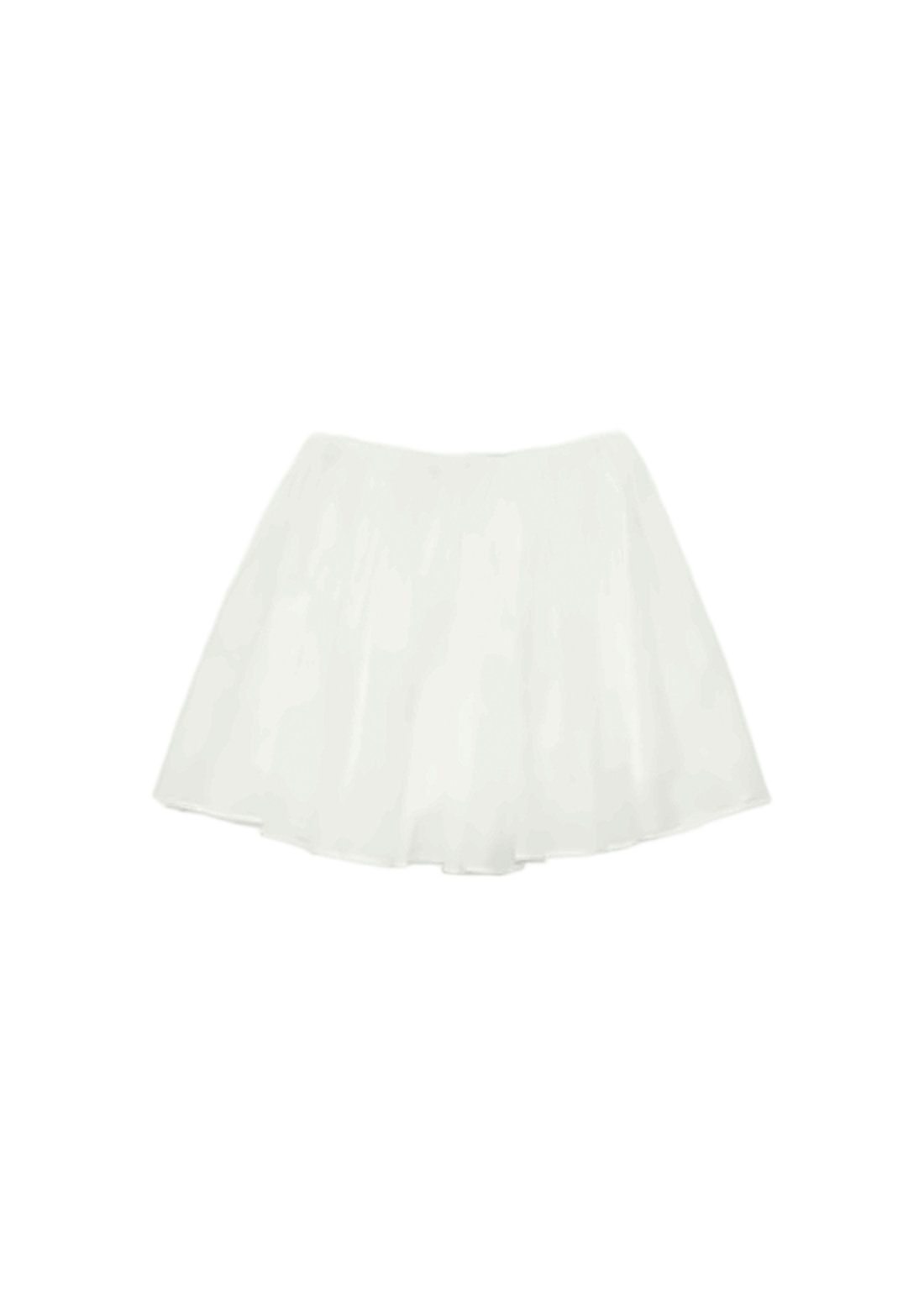 Gathered Waist Short Skirt with Flared Silhouette