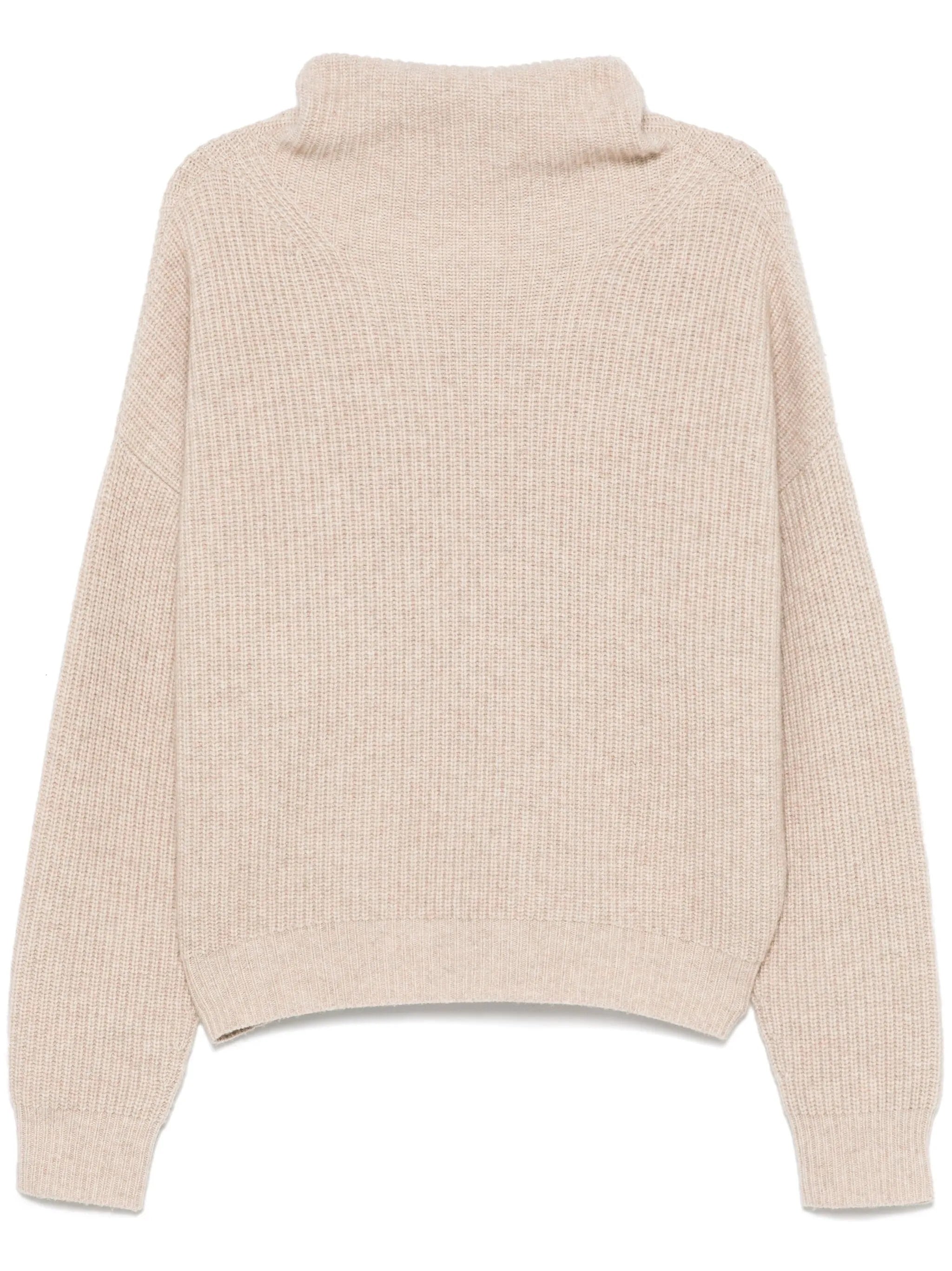 Neutral Brooke Ribbed Knit Pullover