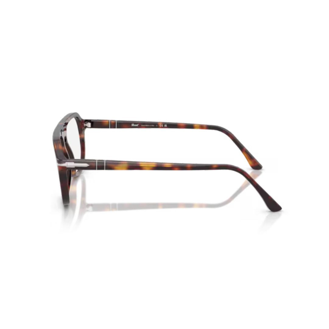 0po3368v Aviator-Inspired Tortoiseshell Sunglasses with Refined Metallic Detail