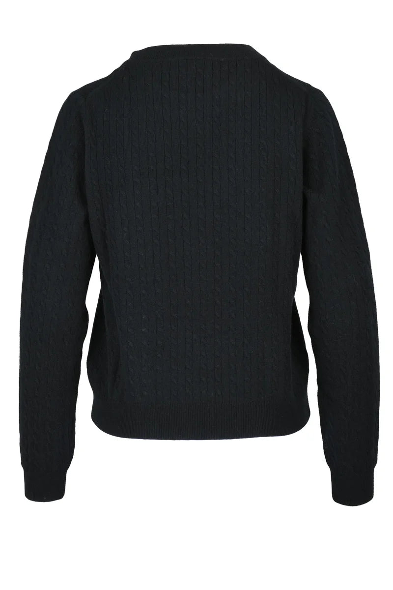Crew Neck Sweater - Black