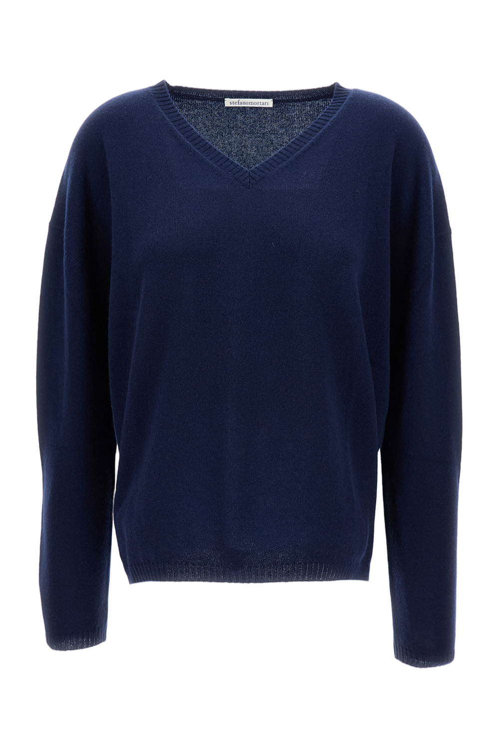 Classic Knit Sweater With Ribbed Cuffs