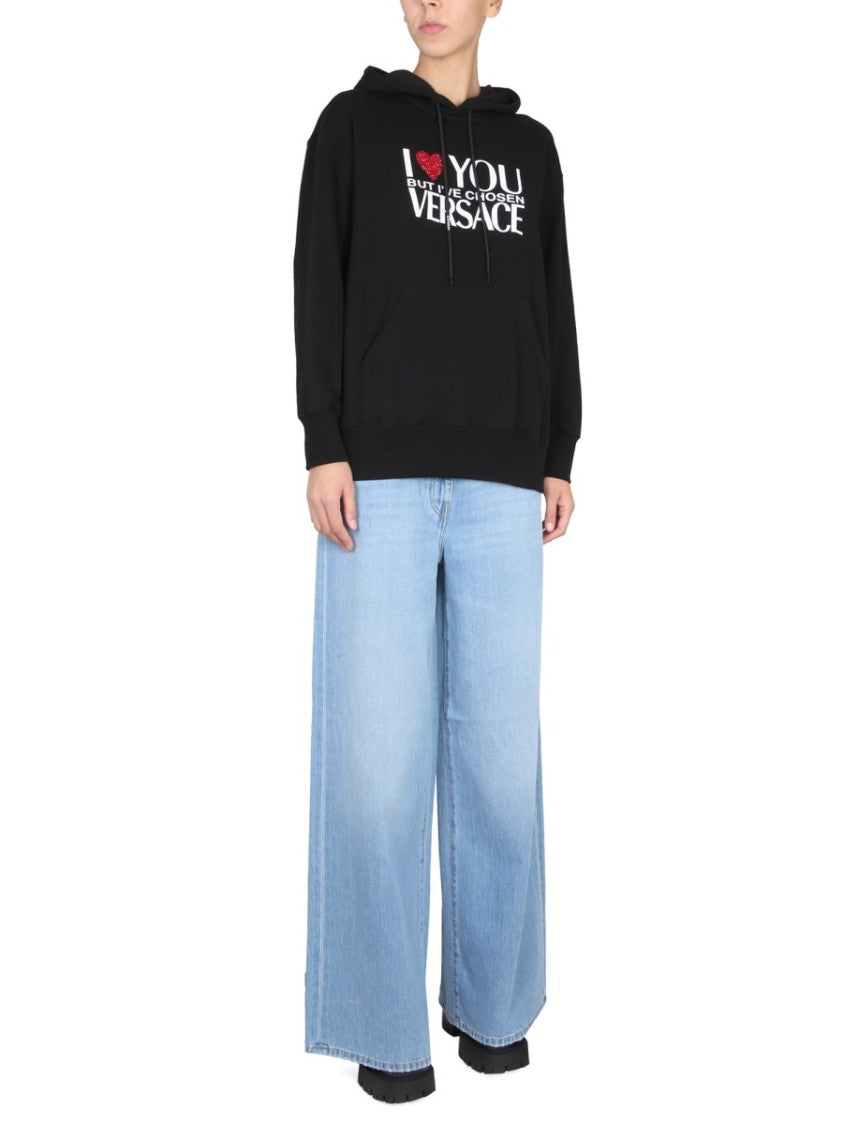 Sweatshirt With I Love You Logo