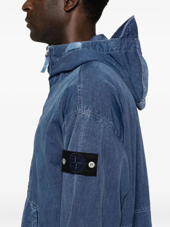 Hooded Pullover Jacket With Half-Zip Front And Kangaroo Pocket