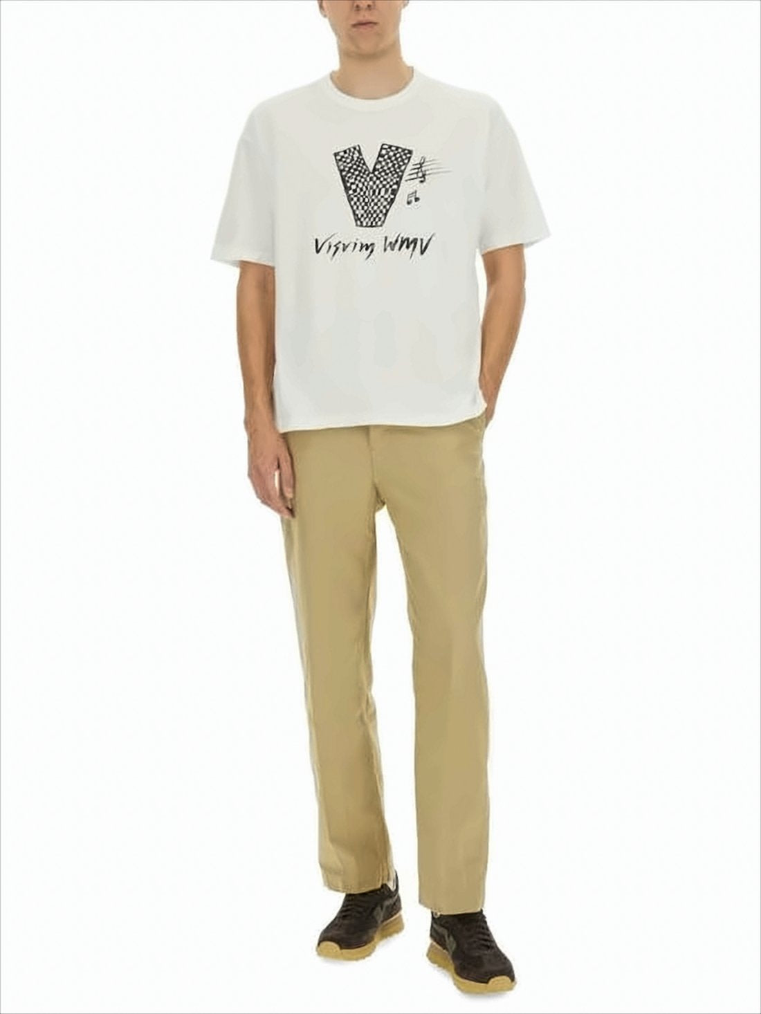 Graphic Print Cotton Crew Neck T-Shirt