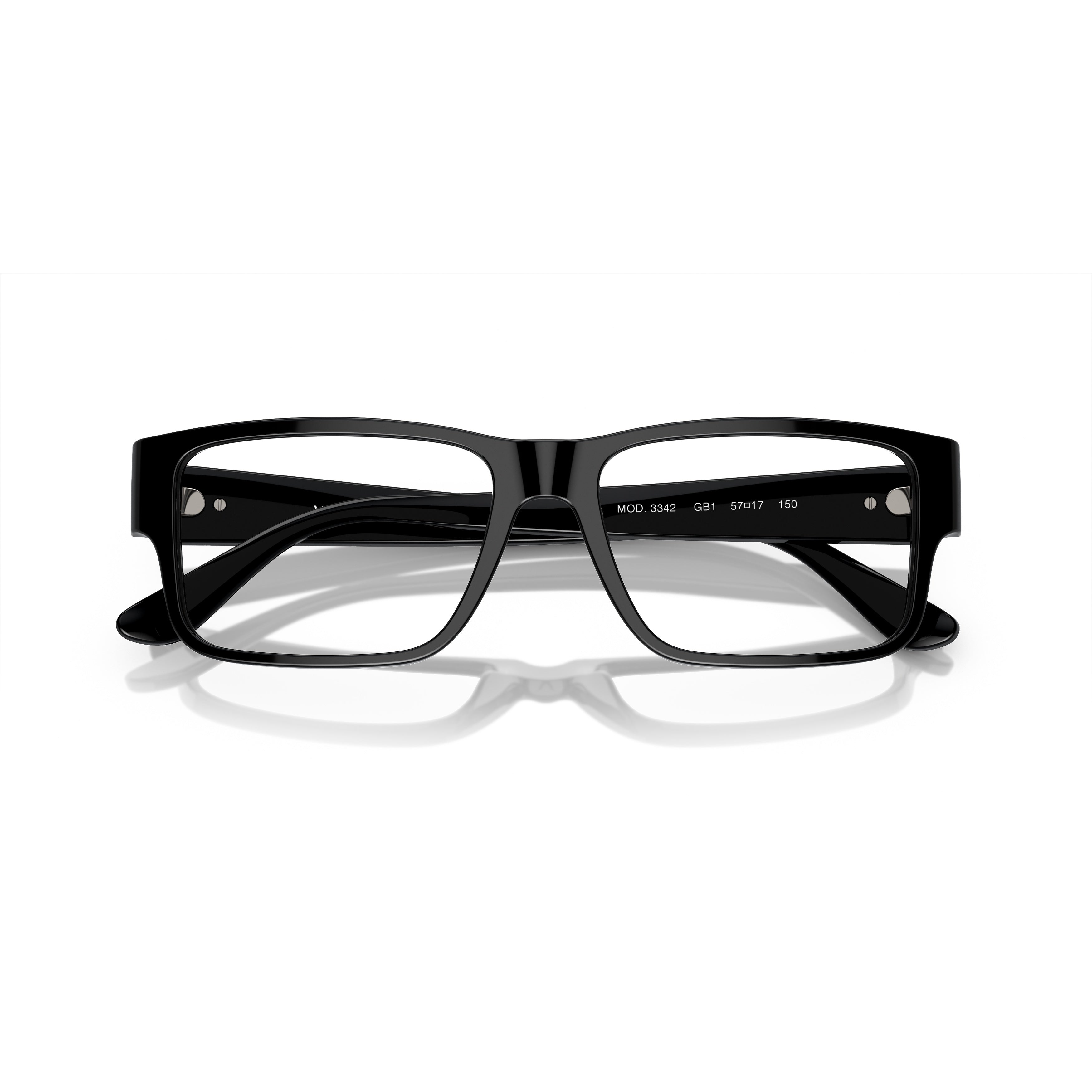 0ve3342 Rectangular Black Acetate Eyeglasses