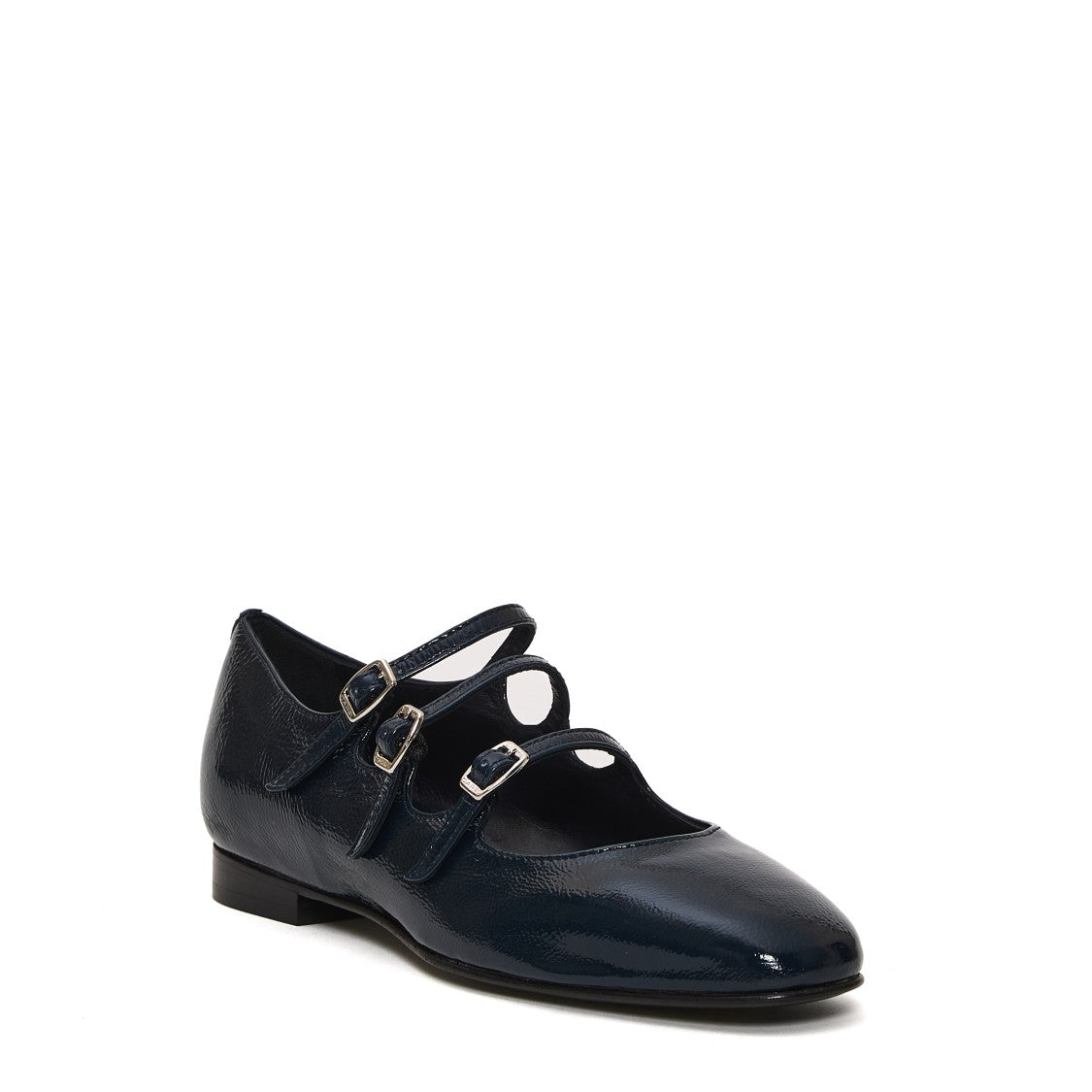 Mary Jane Vernice Blue Tacco 20 Mm