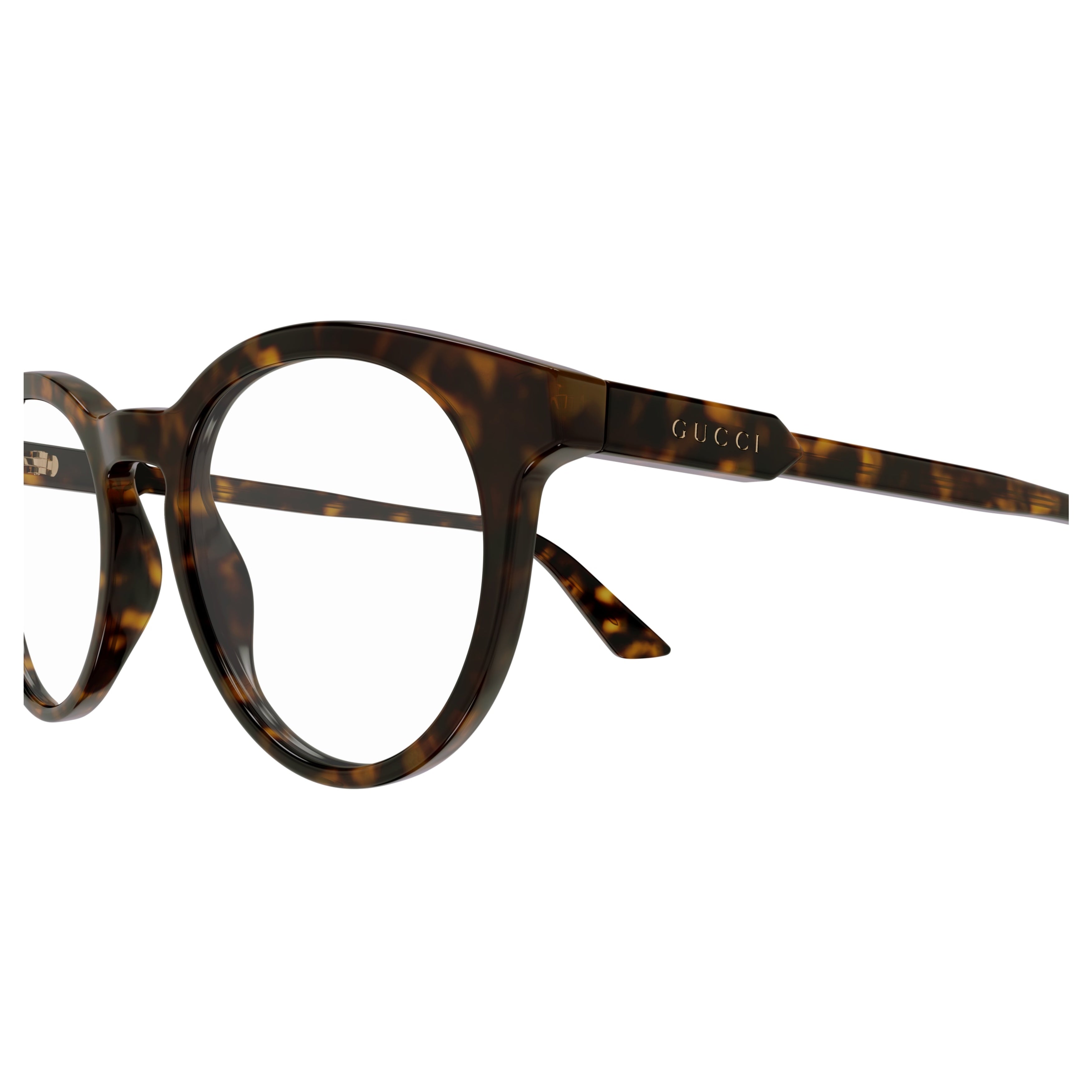 Gg1822o Round Tortoiseshell Pattern Eyeglasses Crafted