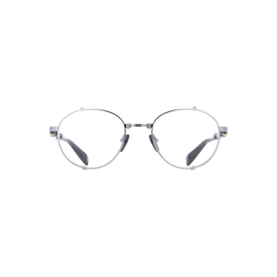 Brigade - I Round Silver Metal Frame Eyeglasses