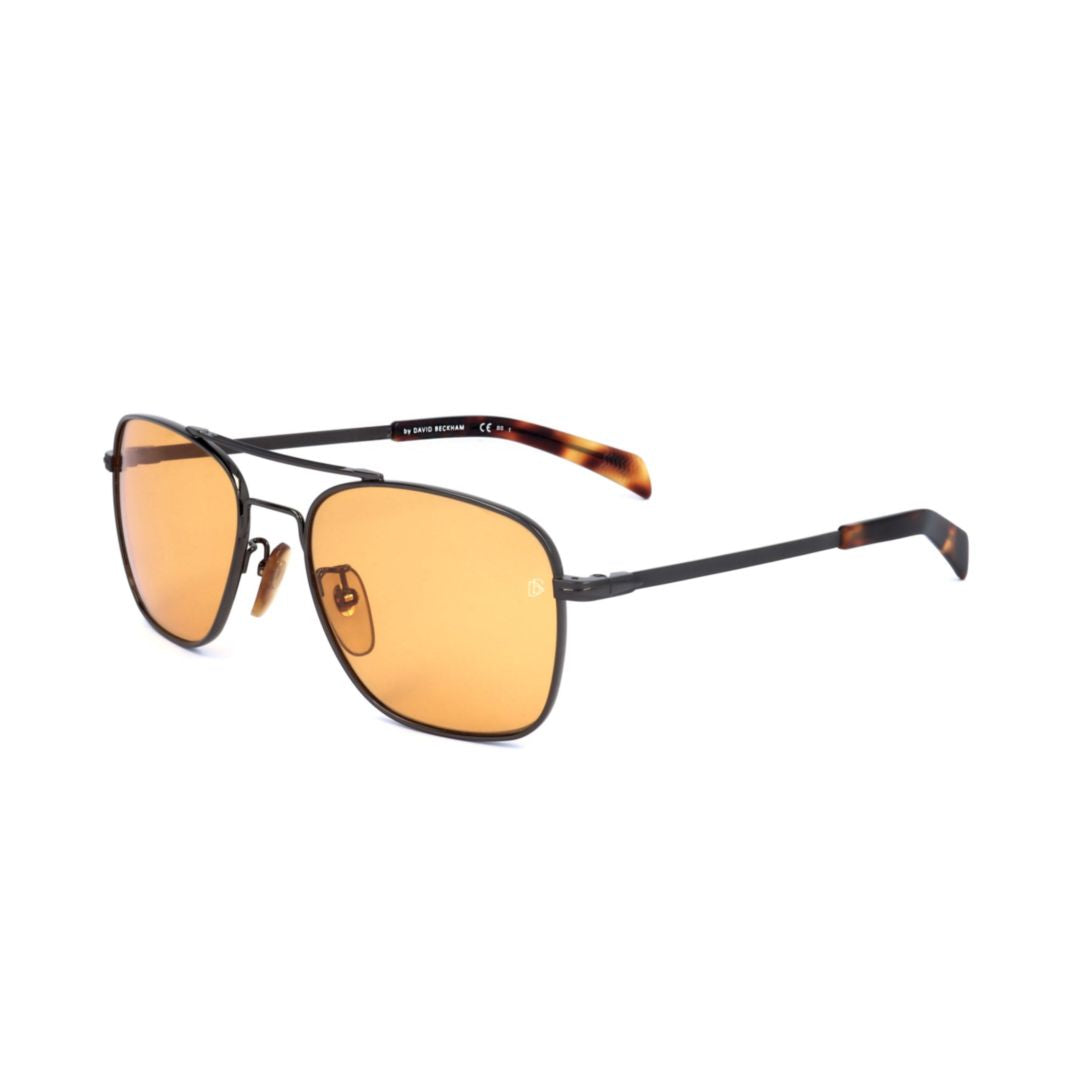 Db 7019/S Square Amber-Tinted Sunglasses