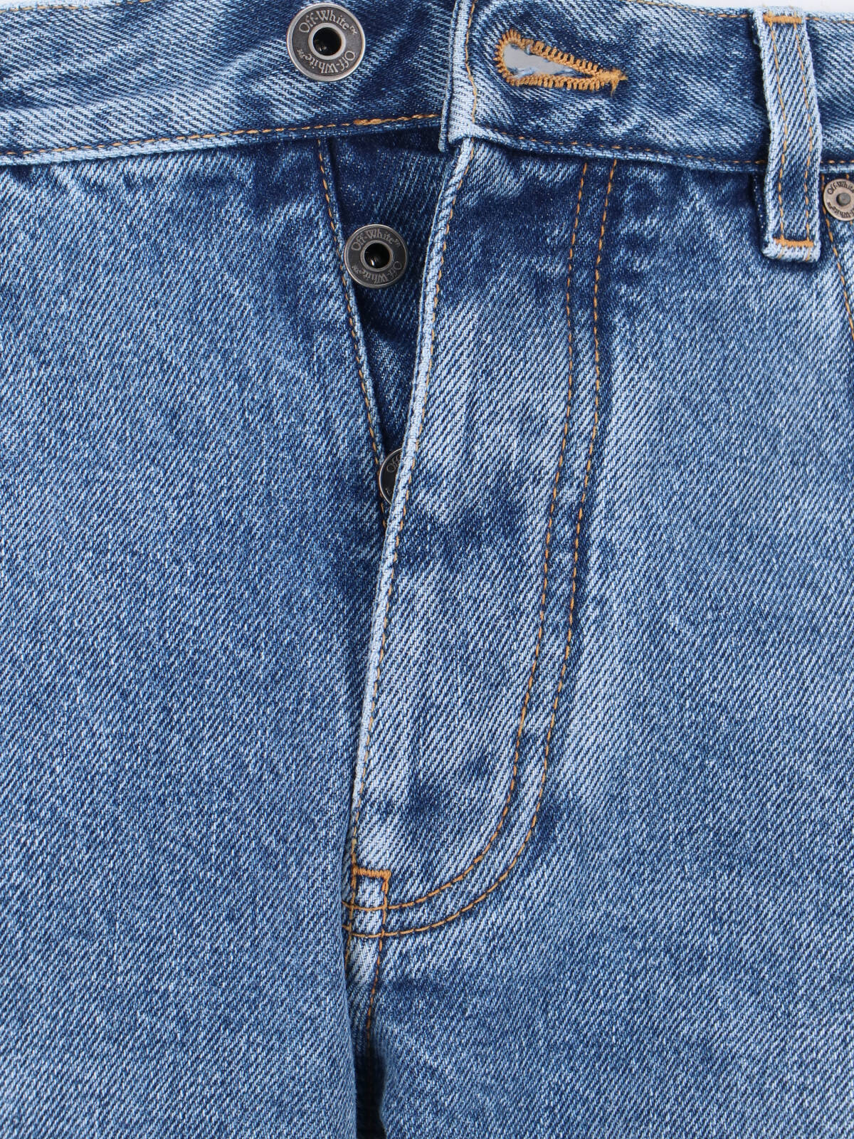 "Half-Arrow" Straight Jeans – Blue
