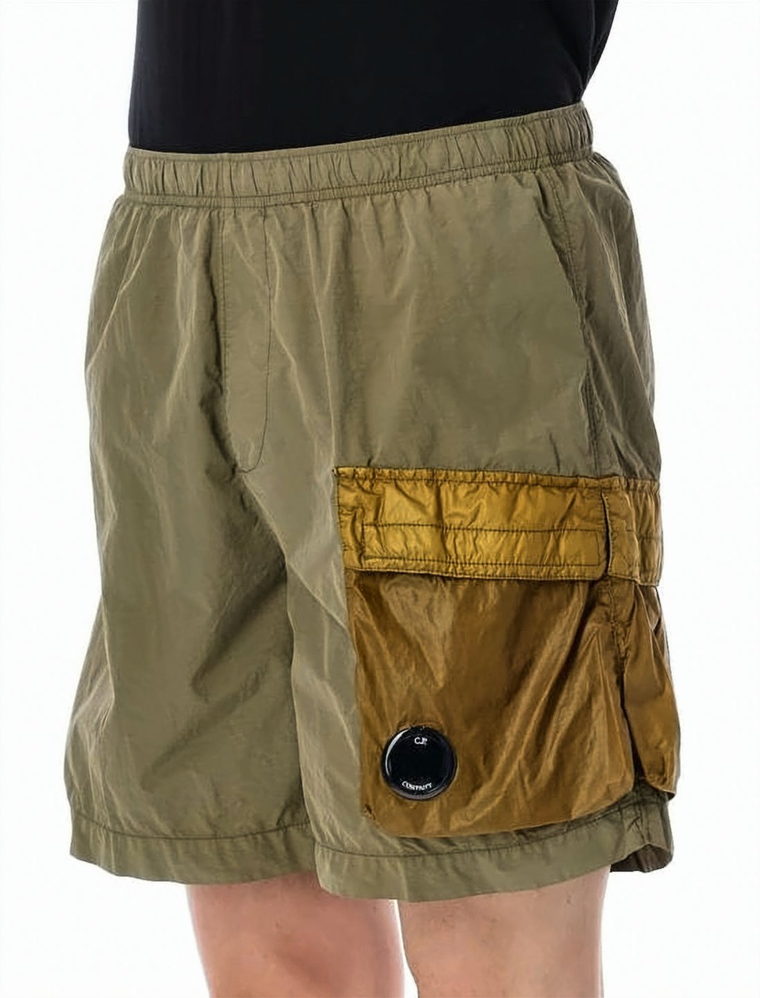 Brown Relaxed Fit Polyamide Shorts