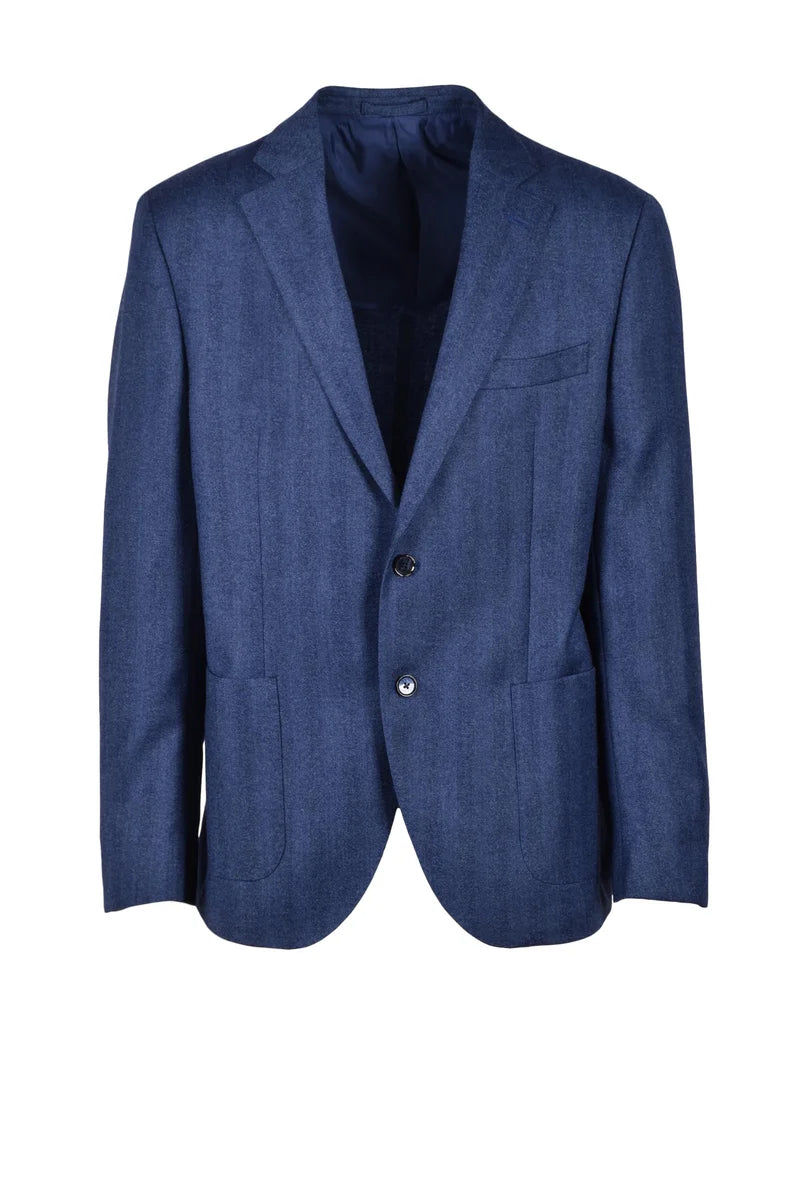 Virgin Wool Jacket - Blue