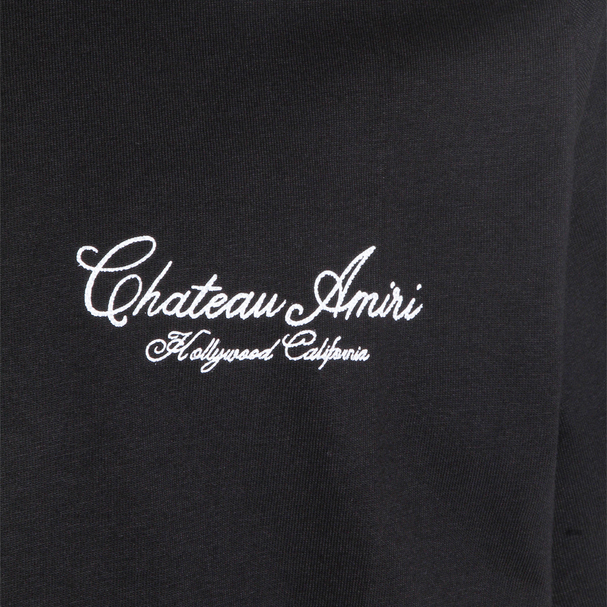 Black Cotton Heart Logo Crew Neck T-Shirt