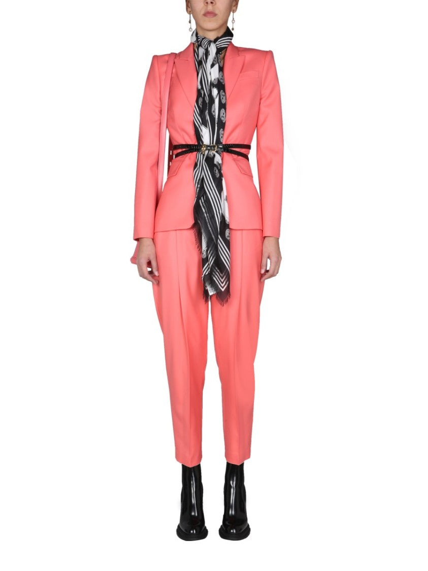 High-Waisted Peg Leg Pants