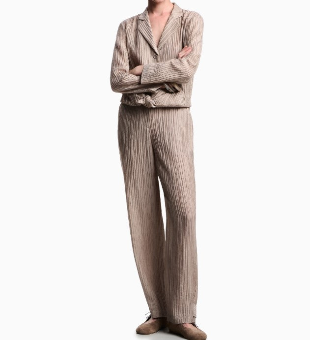 Single Breasted Sparkling Creponne Lapel Jacket
