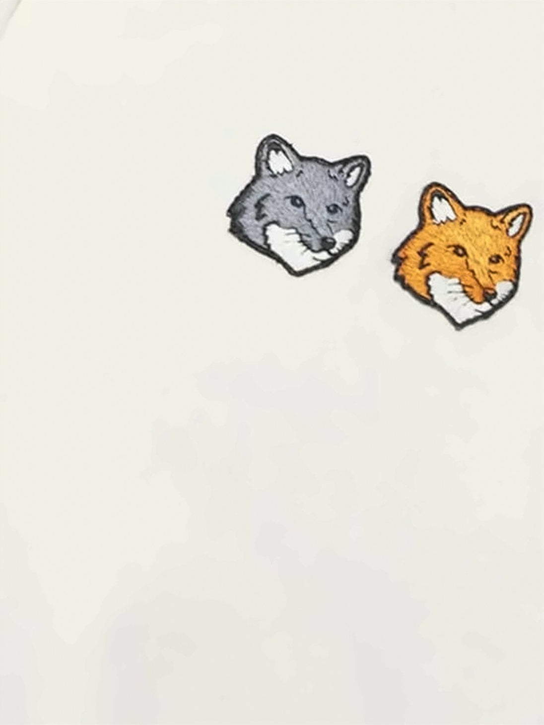 Double Bold Fox Head Half Zip Comfort Sweatshirt