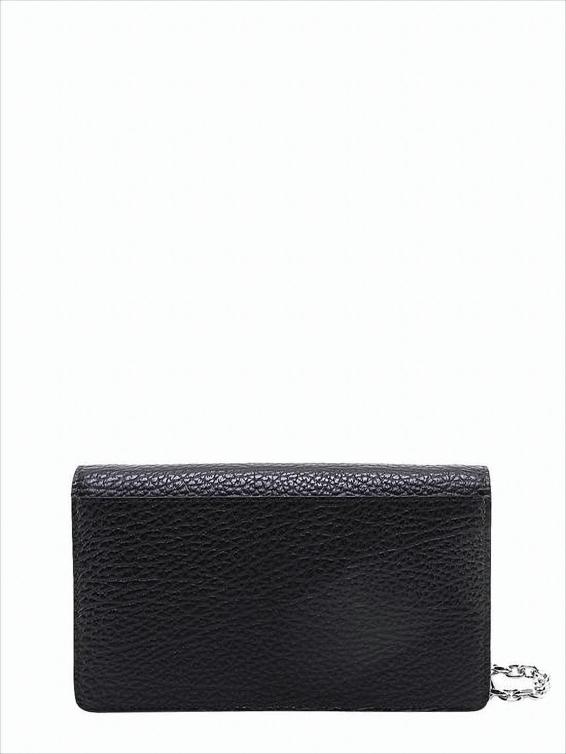 Textured Leather Rectangular Crossbody Bag