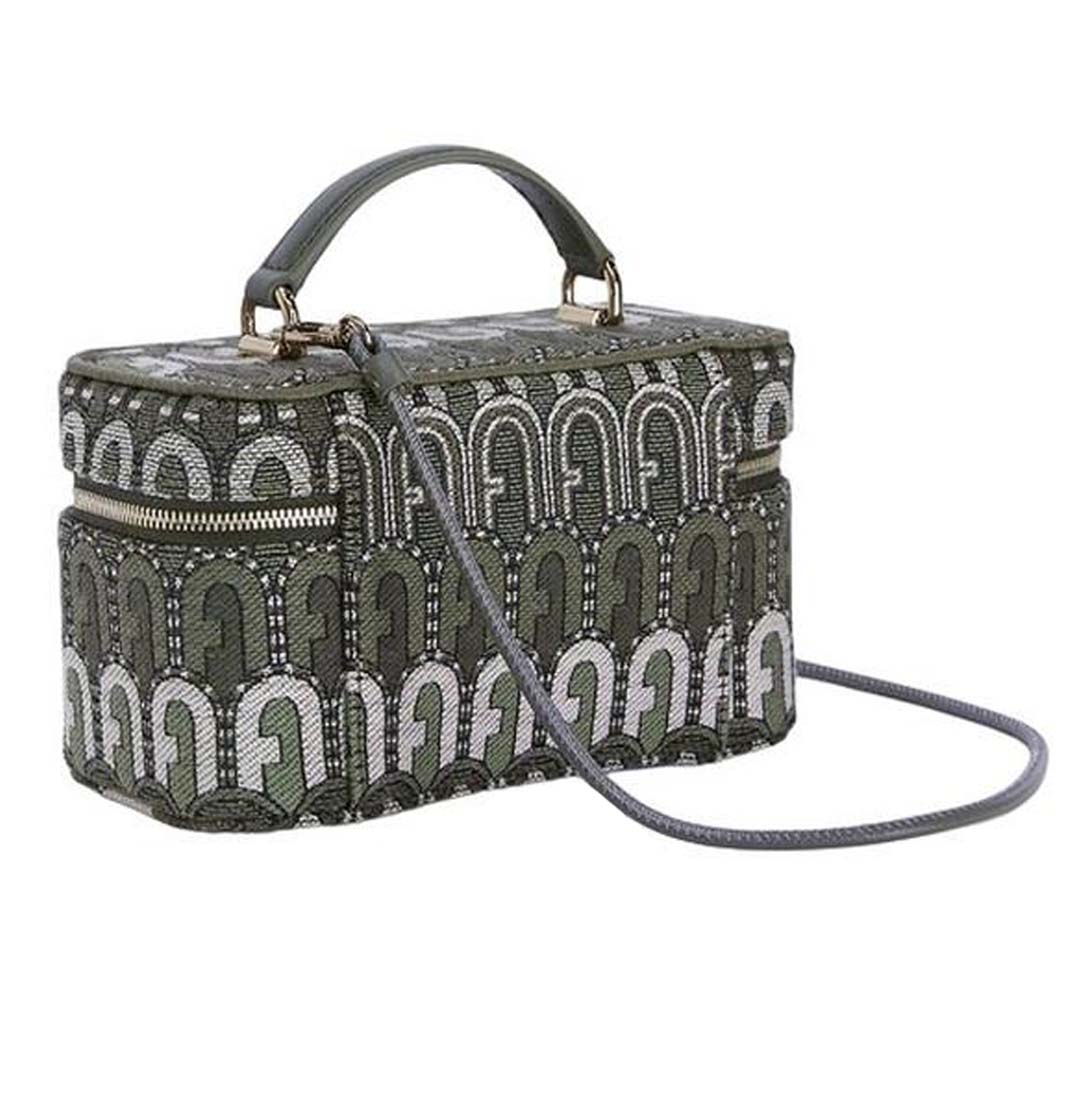 Structured Rectangular Wallet with Intricate Pattern