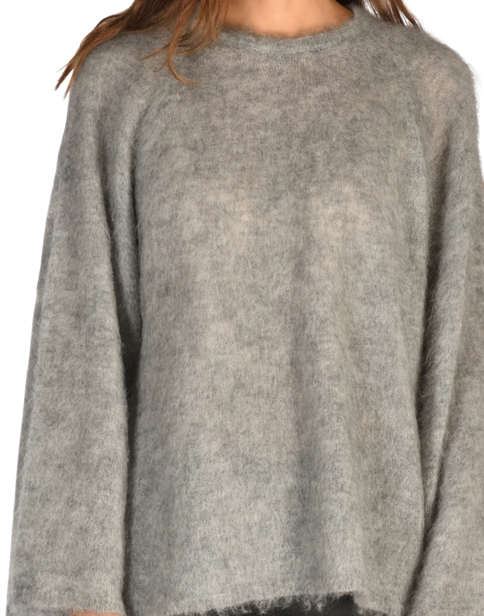 Mohair-Blend Knit Sweater