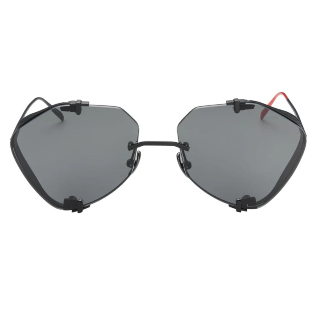 Khoid Kh-1 Geometric Lens Titanium Sunglasses