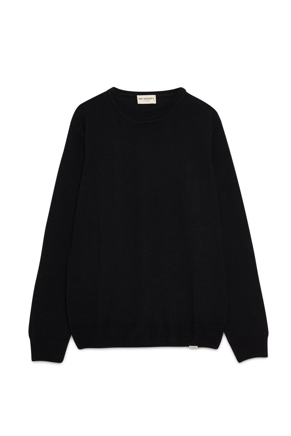 Roy Roger’S Men’S Black Crew Neck Sweater.