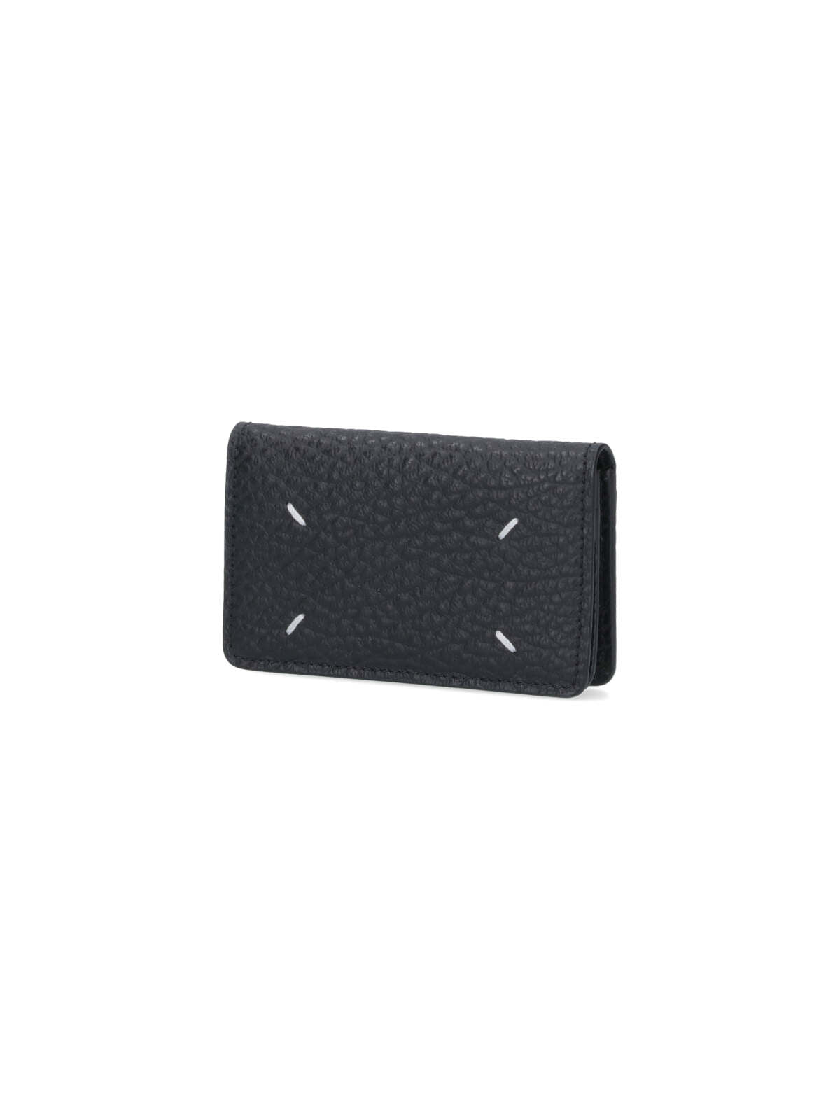 Textured Leather Wallet With Subtle Stitch Accents