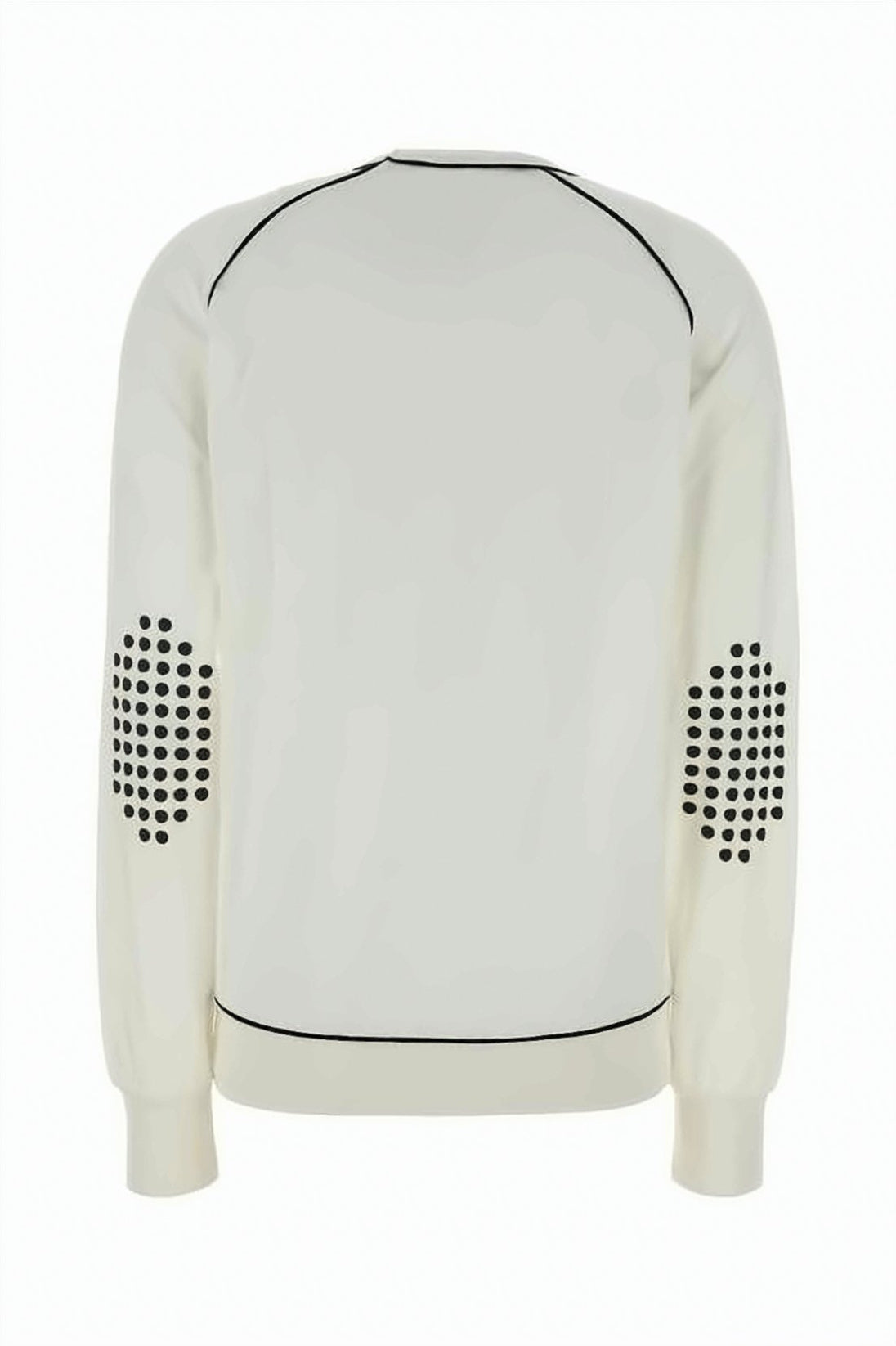 Relaxed Fit Long-Sleeve Top With Distinctive Dot Patterns