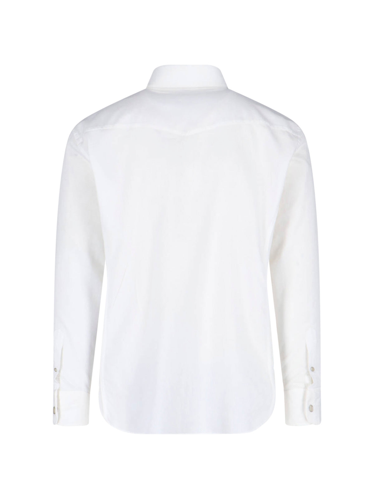Structured White Shirt with Button-Down Front