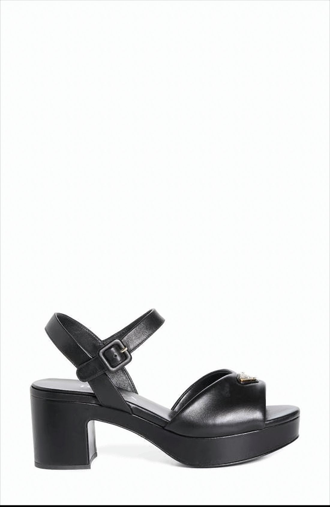 Minimalist Black Leather Sandals