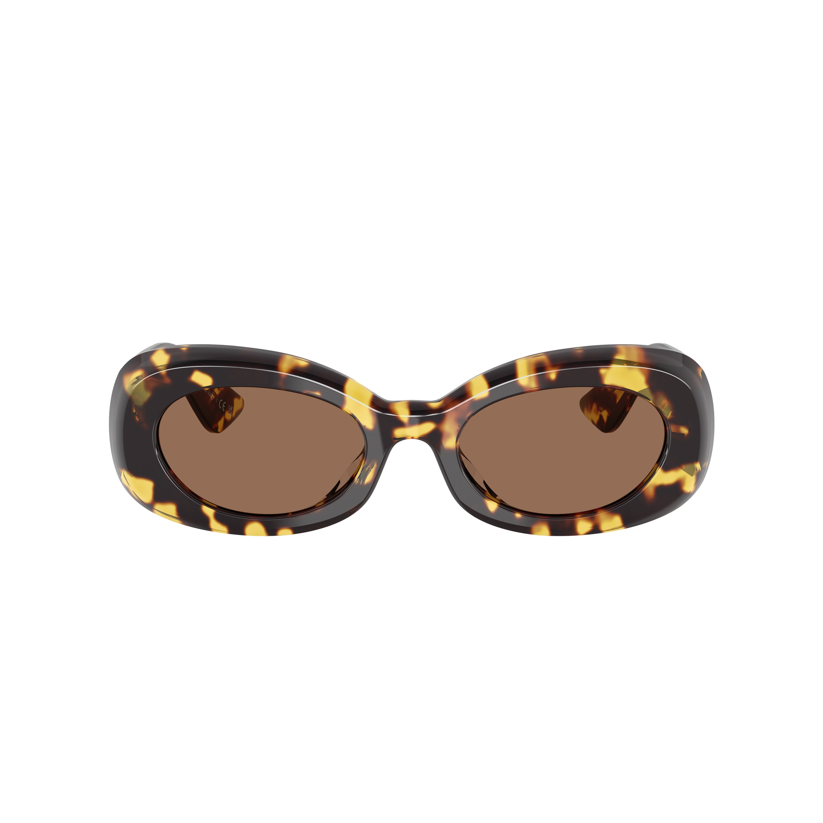 0ov5606su Oval Tortoiseshell Sunglasses with Bold Retro Design